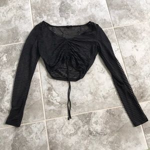 Black crop top!